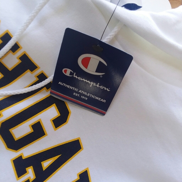 SOLD! BRAND NEW CHAMPION MICHIGAN HOODIE - Picture 4 of 7
